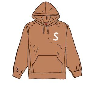 Supreme / Swarovski S Logo Hooded Sweatshirt Brown